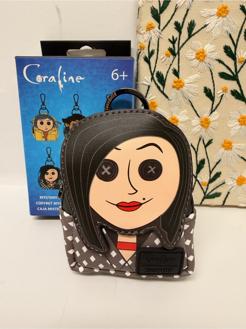 New Loungefly Coraline Coin Purse Bag Charm “Mother”